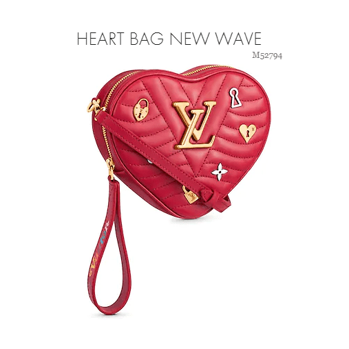 lv heart bag